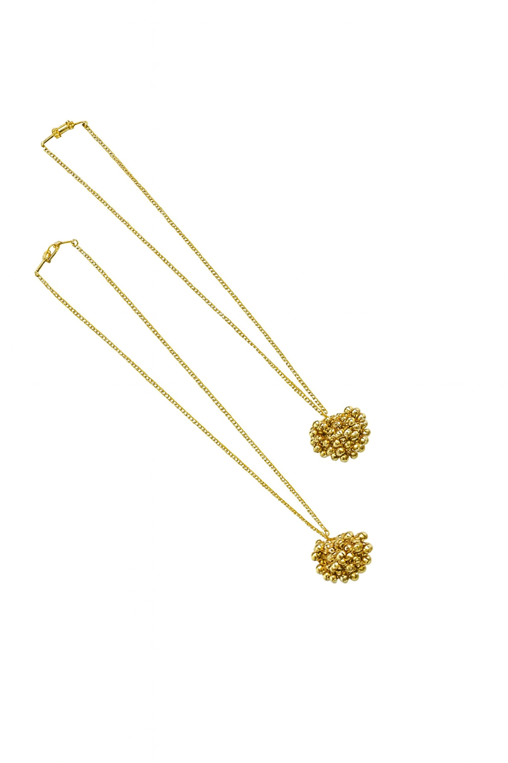 Kashmir Dejhoor Earring - Ghungroo |  92.5 Silver | 22K Gold Plated