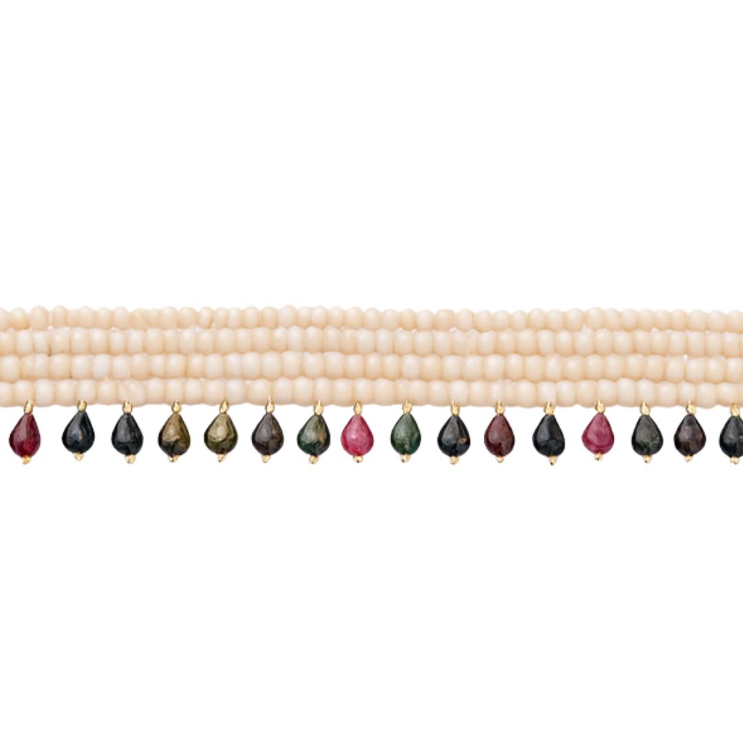 Luxe Choker - Moonstone & Tourmaline