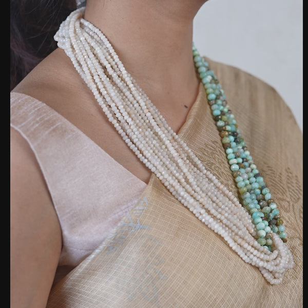 Luxe Necklace - Blue Opal