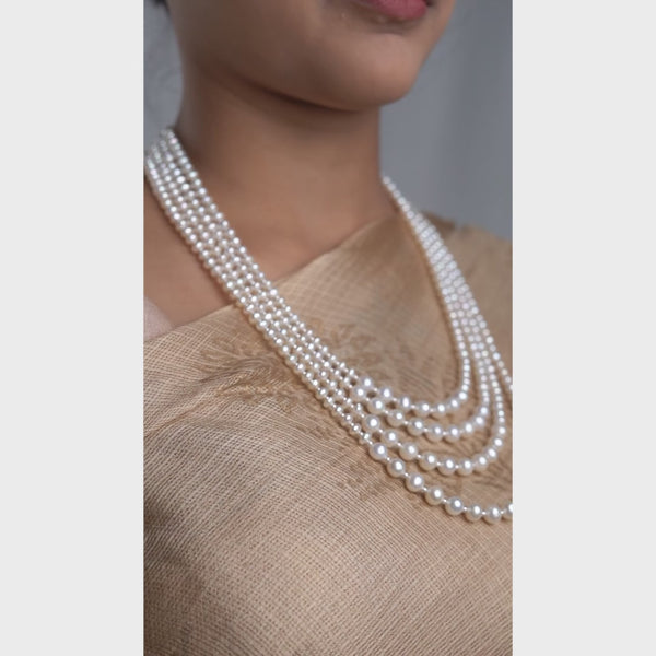 Luxe Necklace - Layered Fresh Water Pearls