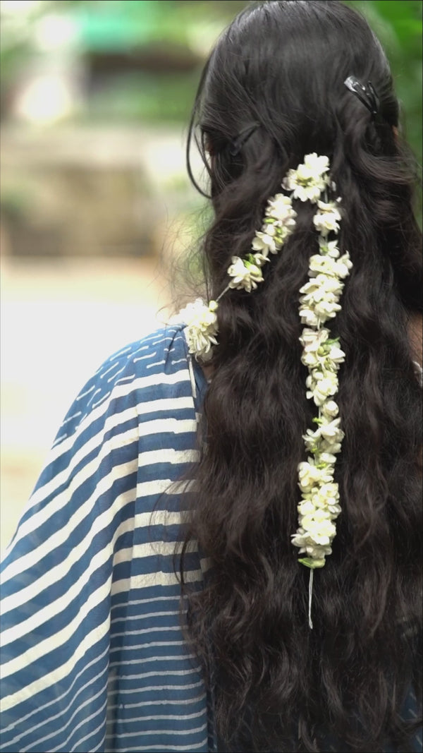 Long Pearl String Must Have Silver Jhumka