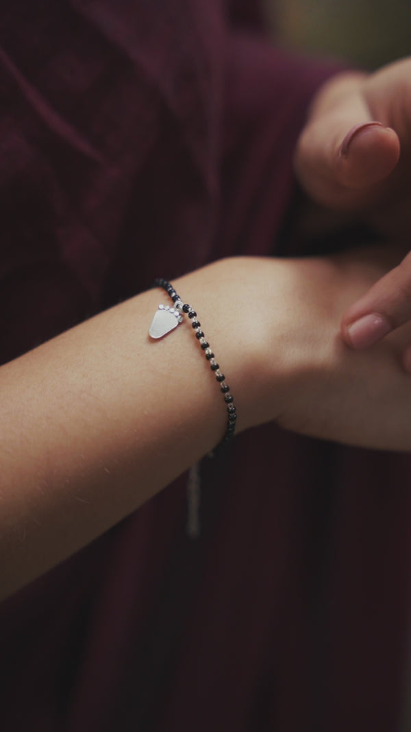 Silver Charm Mangalsutra bracelet