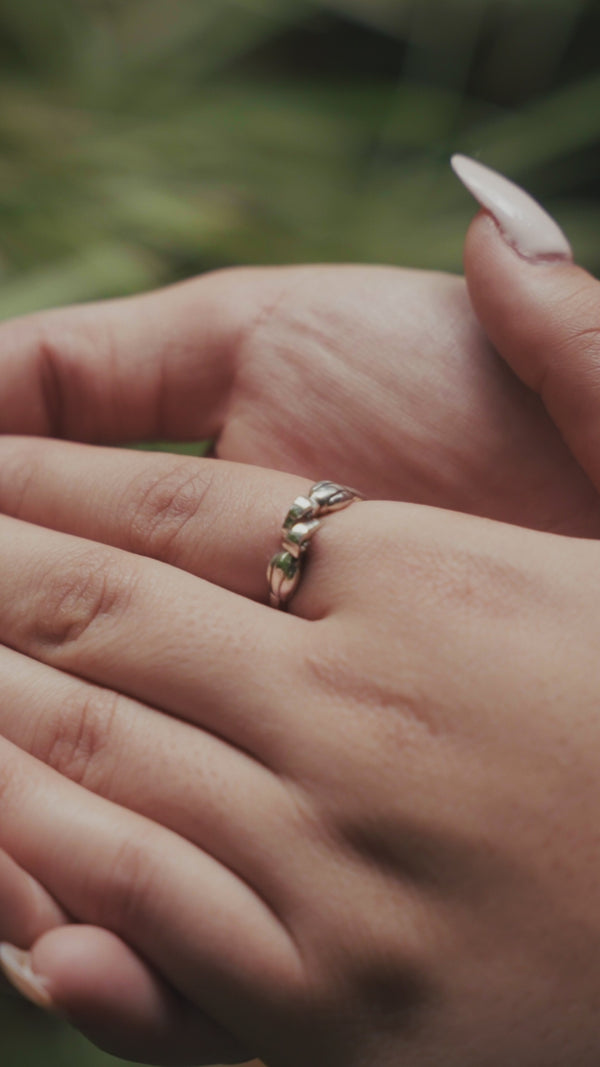 Silver Hornbill unisex ring