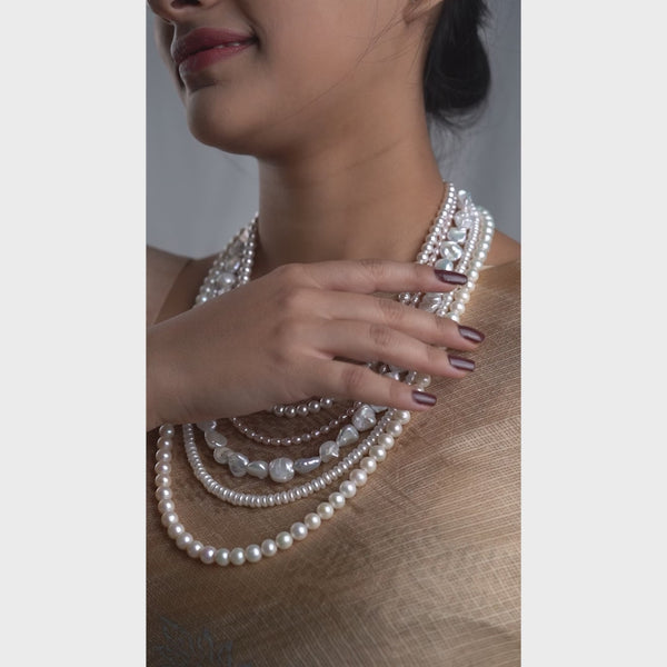 Luxe Necklace - Fresh Water, Boroque and Rice Pearls