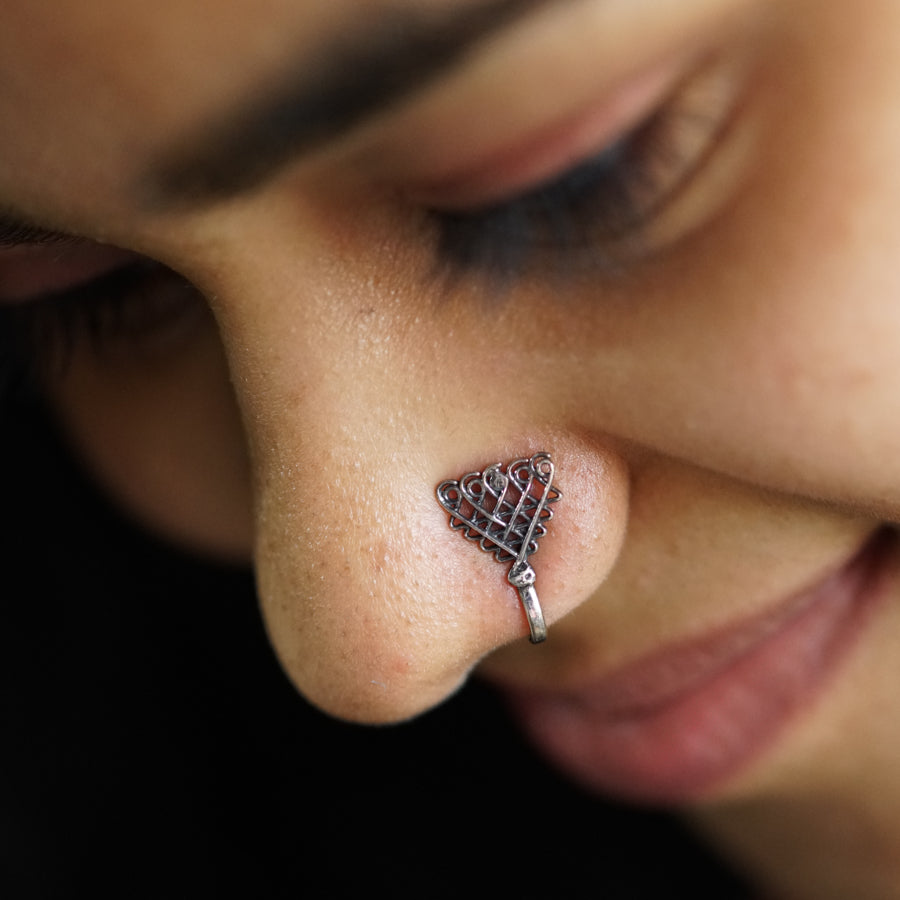 Saraswati Nose pin (Clip on)