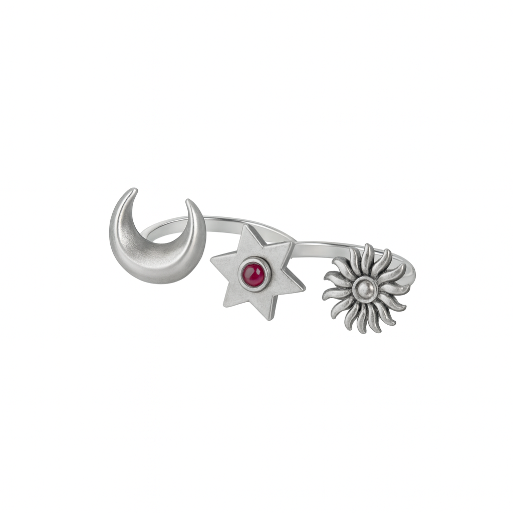 Moonlite Two Finger Ring