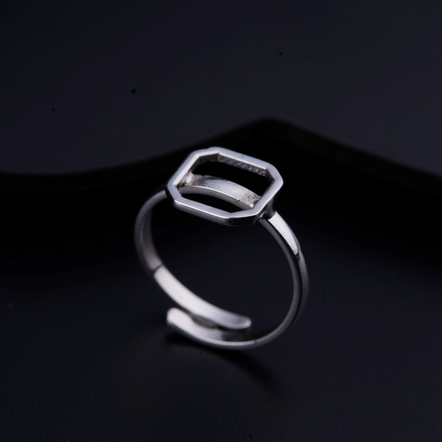 Silver Octagon Ring