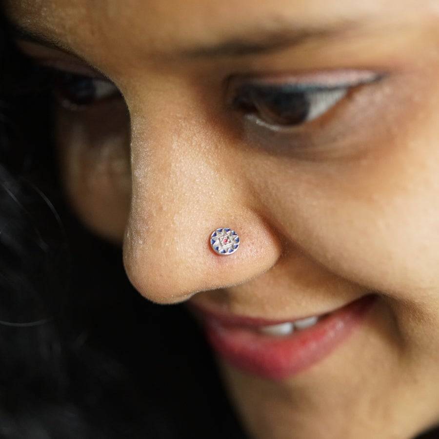 Stars Nose pin ( Pierced )