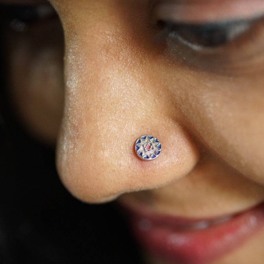 Stars Nose pin ( Pierced )