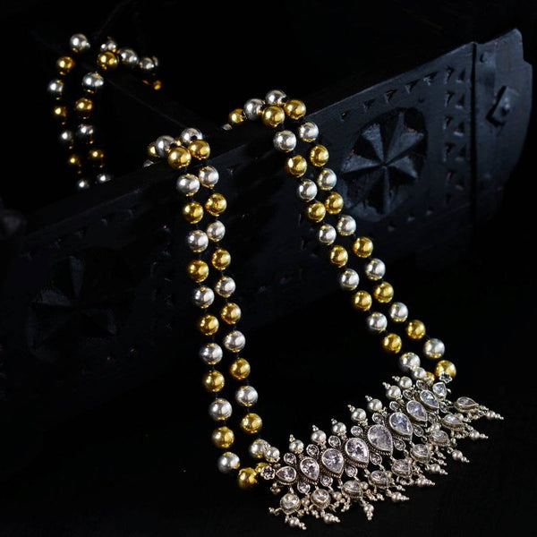 Swarna Rajat Dual Tone Silver Tanmani (9 leaf) (Made to Order)