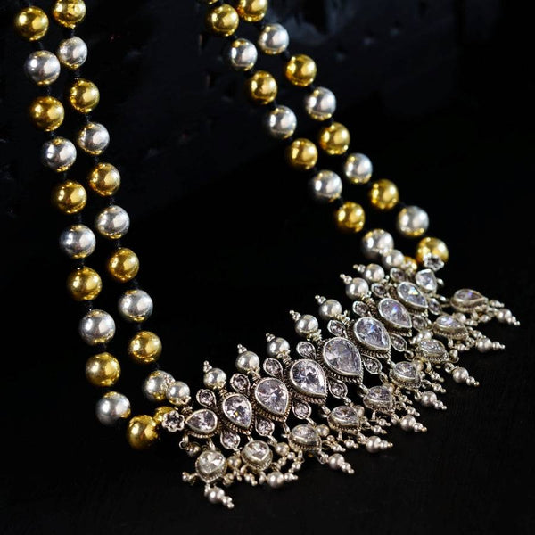 Swarna Rajat Dual Tone Silver Tanmani (9 leaf) (Made to Order)