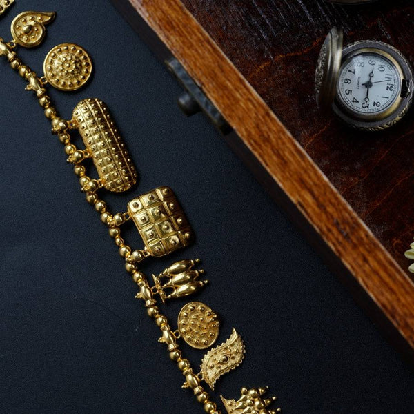 The Aadyaa Saaj |  92.5 Silver | 22K Gold Plated (Made to Order)