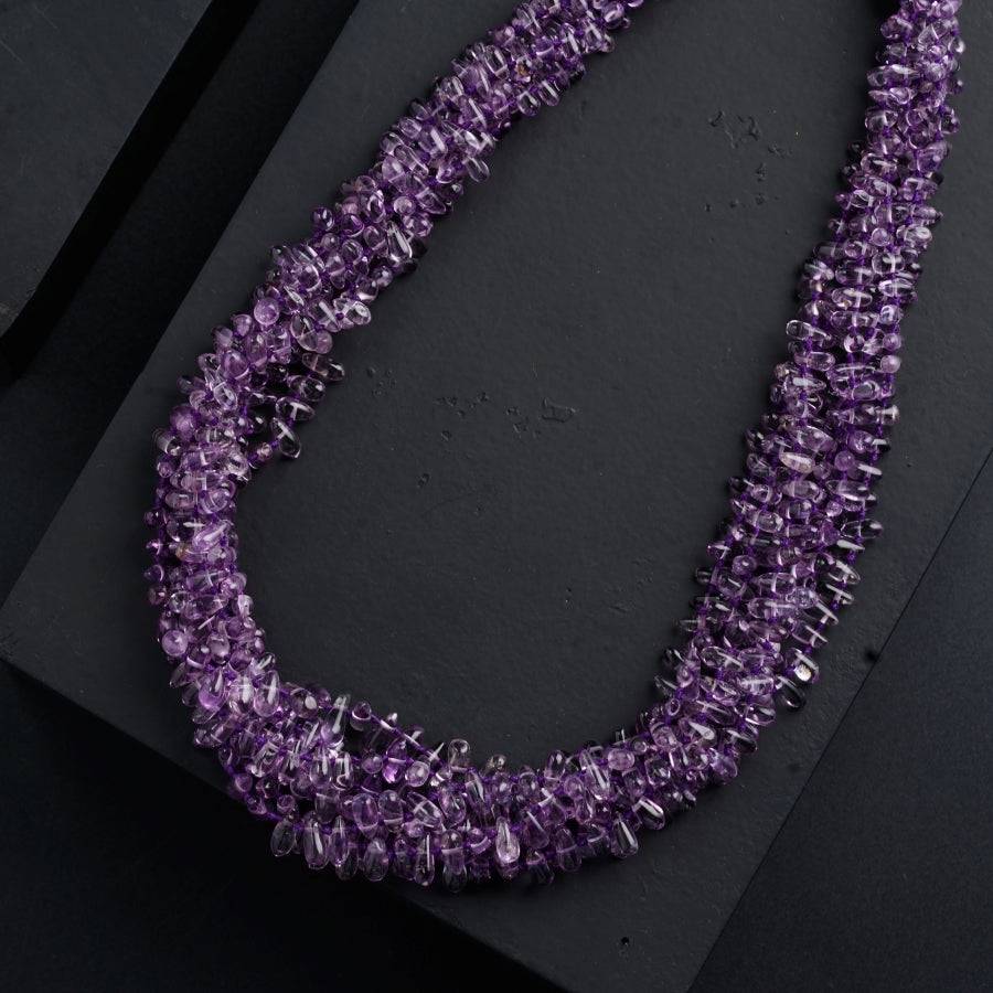 Semi Precious Stones Necklace - Fine Amethyst