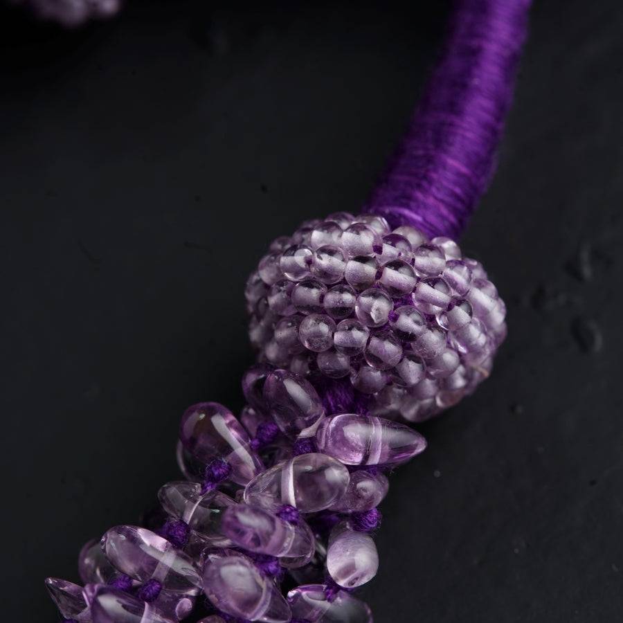 Semi Precious Stones Necklace - Fine Amethyst