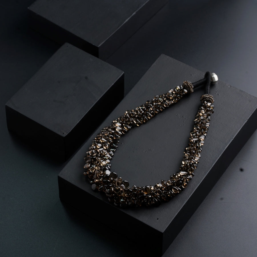 Semi precious Stones Necklace - Smokey Quartz