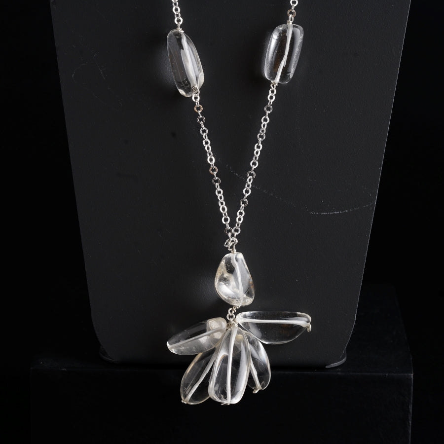 Silver Crystal Necklace