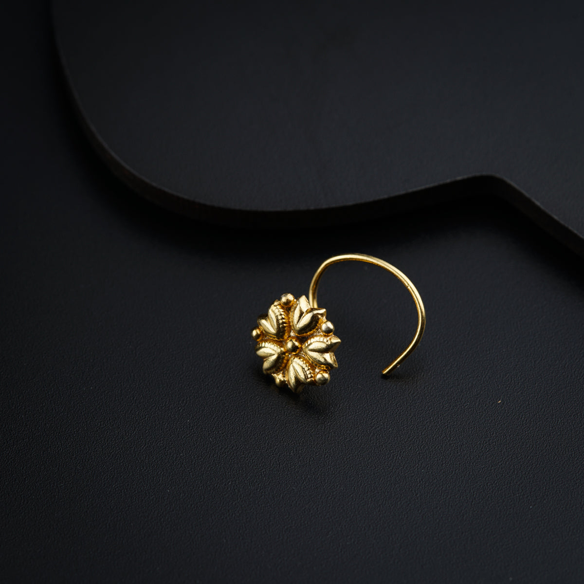 Mogra Nose pin- Gold Plated, Pierced