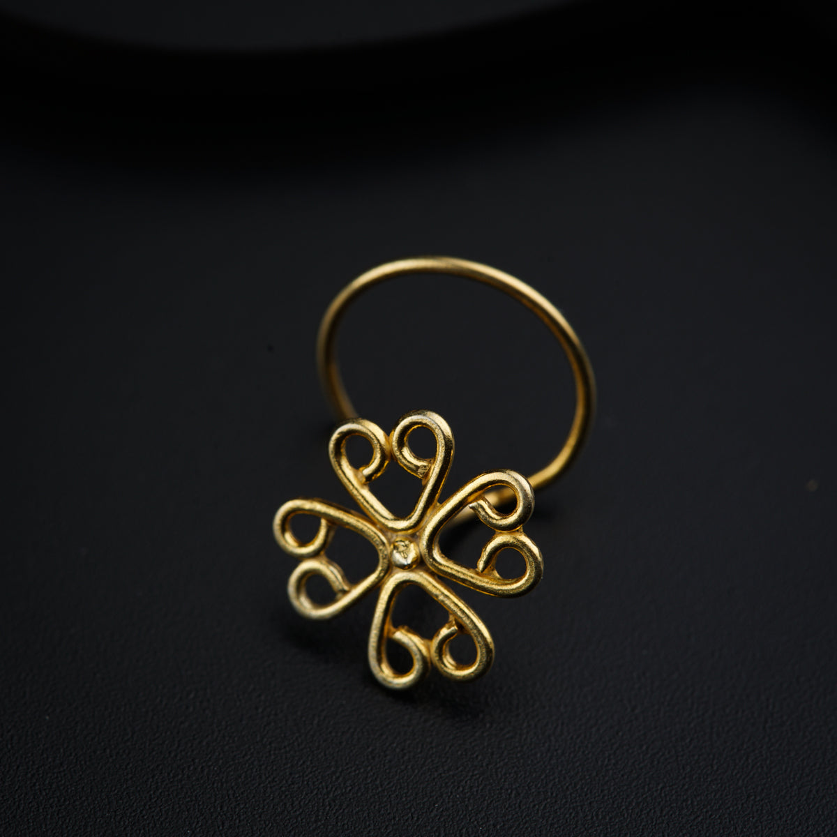 Gopadma Nose pin- Gold Plated, Pierced
