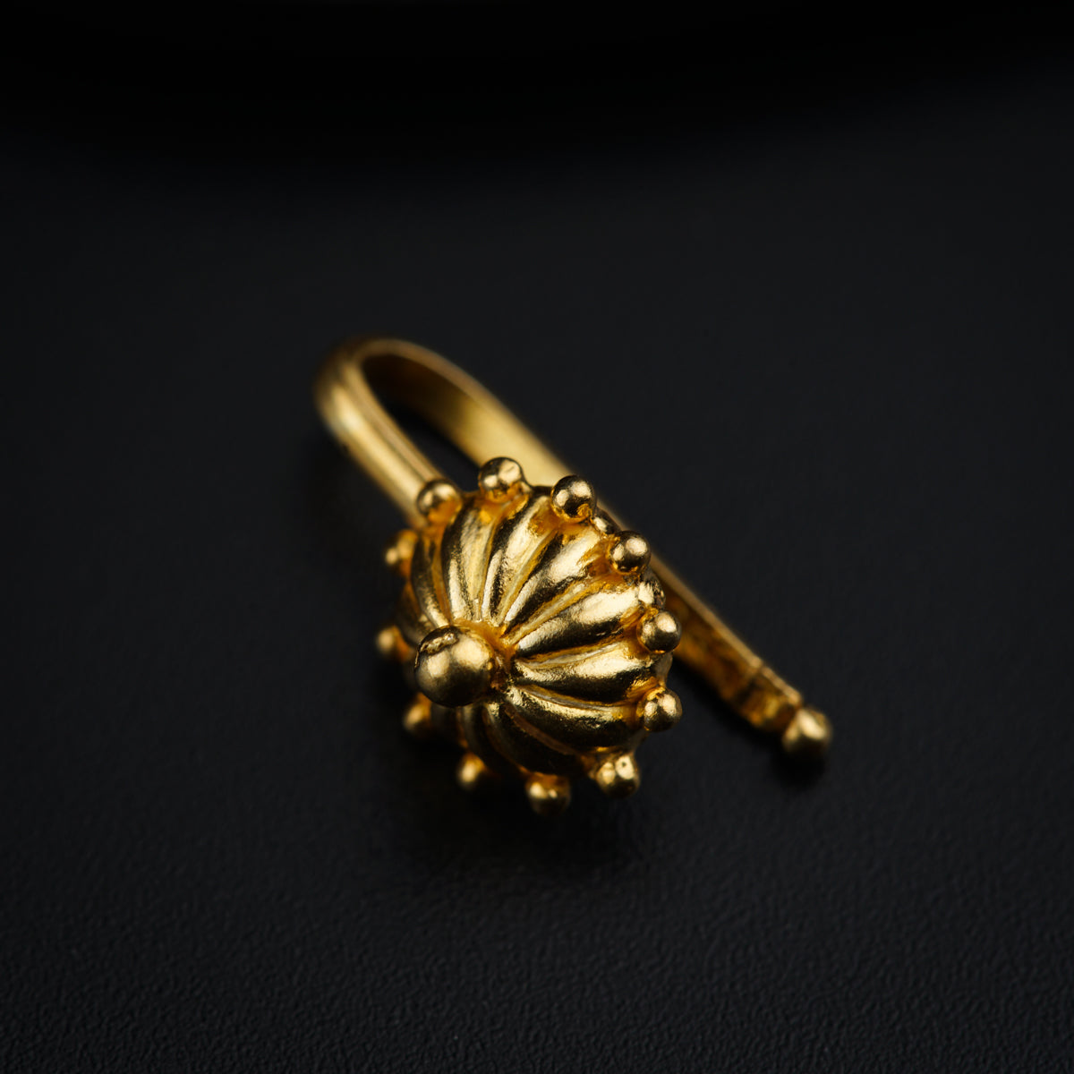 Dome Nose pin- Gold Plated, Clip on