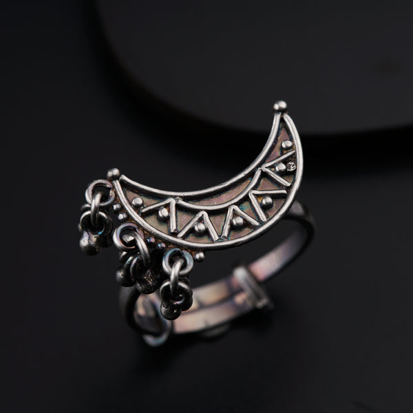 a close up of a ring on a table