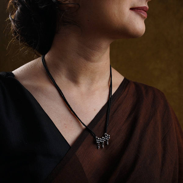 Itihaas Small Kudi Mangalsutra |  92.5 Silver