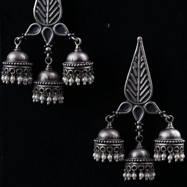 Leaf Jhumki Big sized statment jhumka