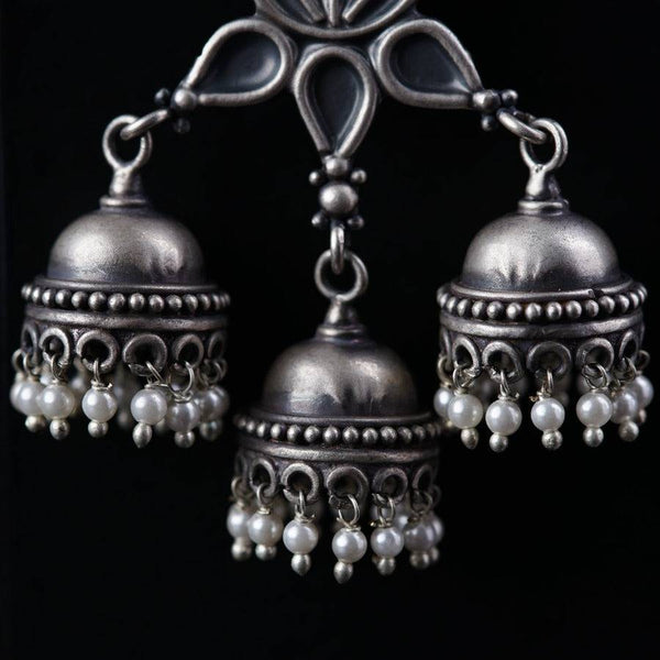 Leaf Jhumki Big sized statment jhumka