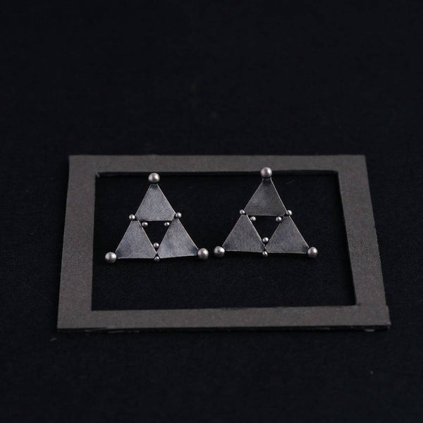 Straight and Slant - Earrings