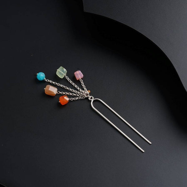 Silver Juda Pin - Multicolor