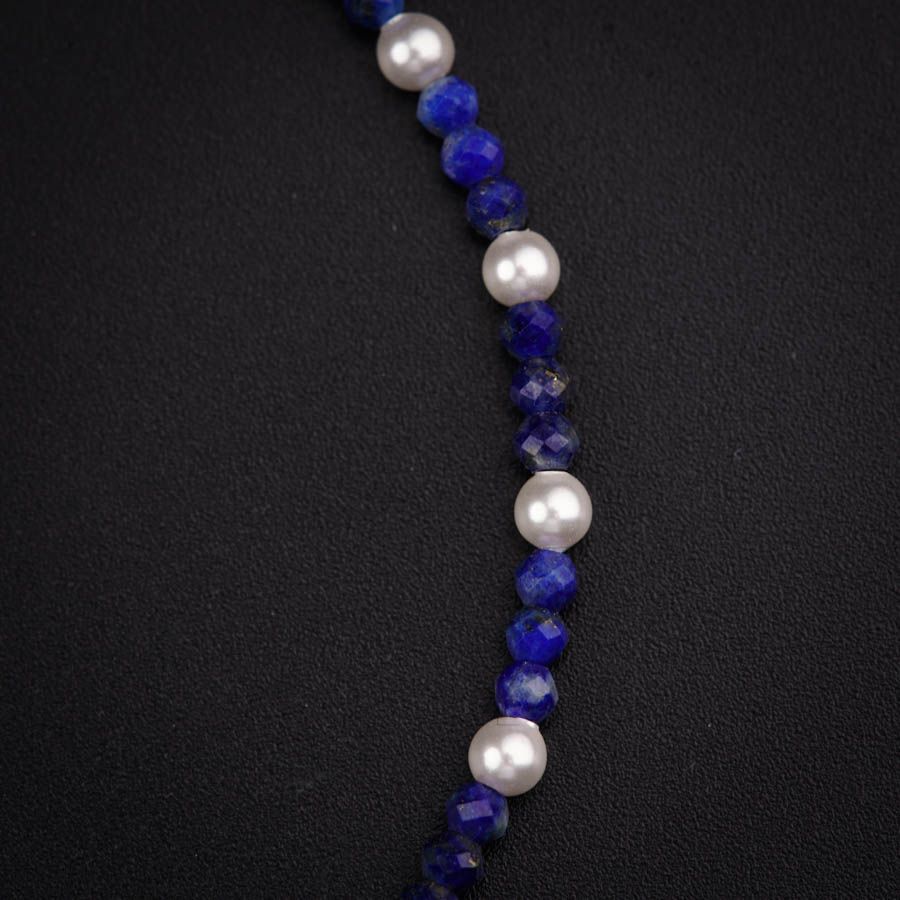 Pearl & Lapis Lazuli Stones Anklets