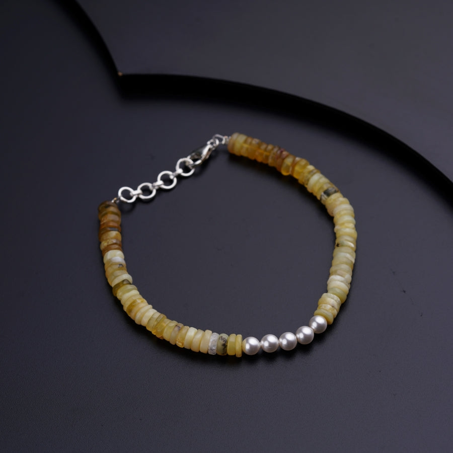 Handmade Yellow Opal Bracelet