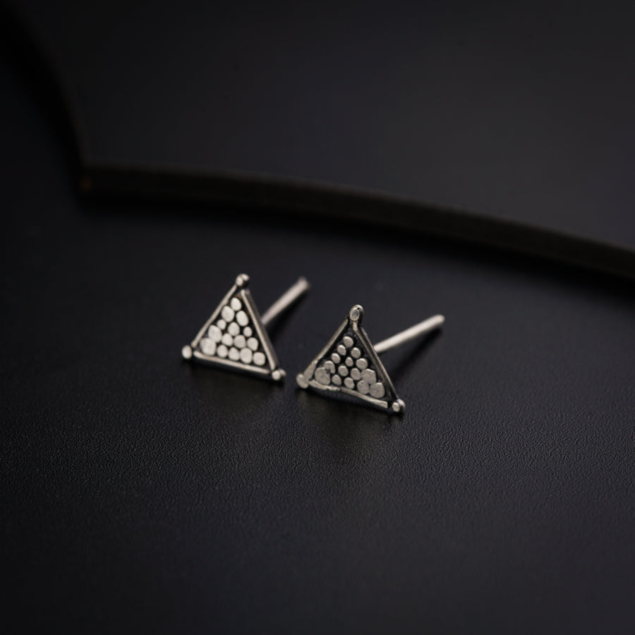Hammered Triangle Studs