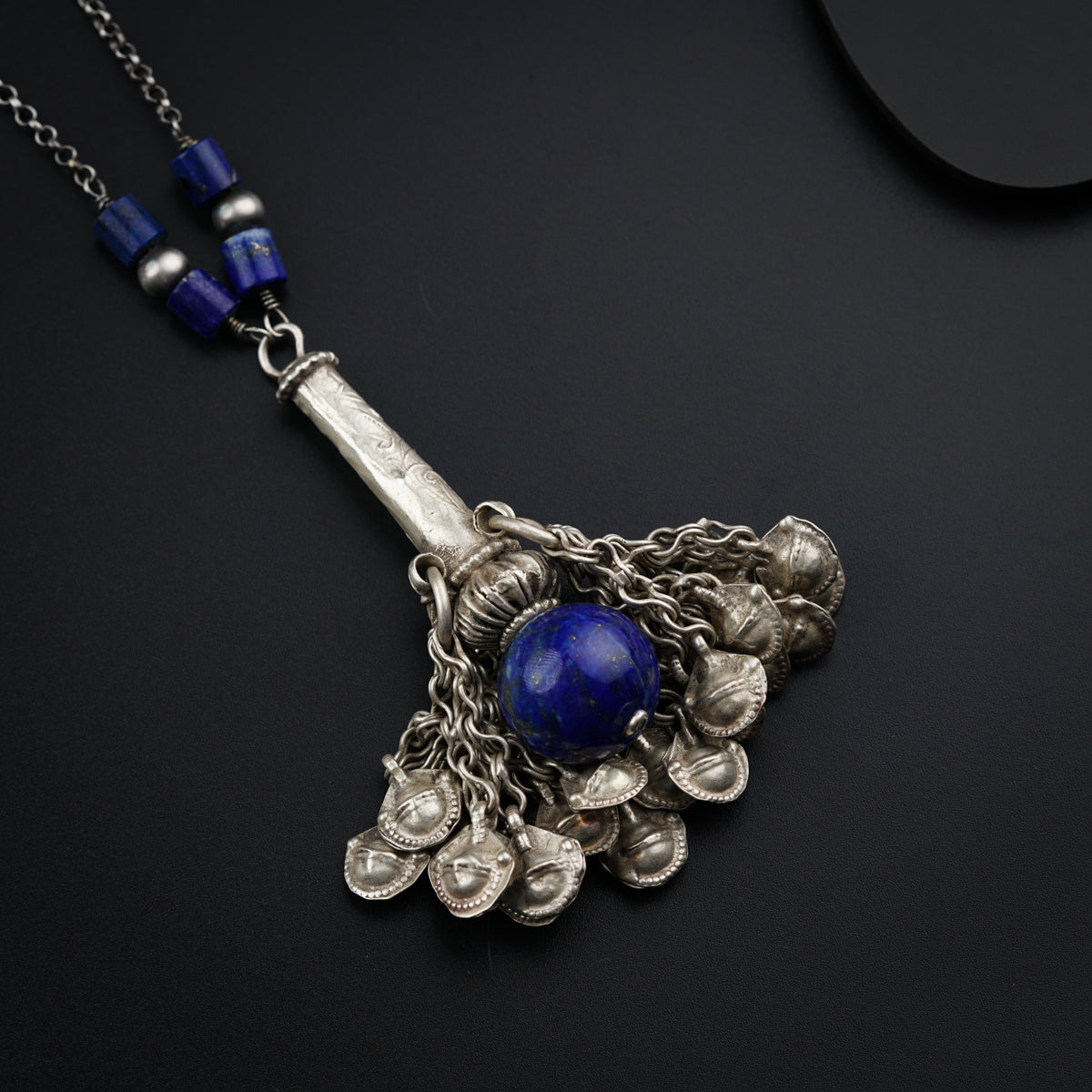 Silver Antique Banjara Pendant Necklace