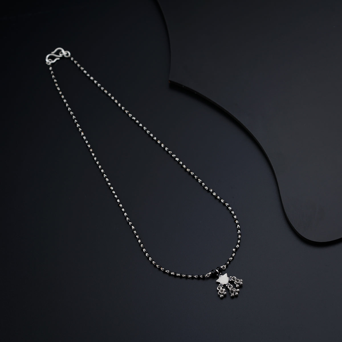 Silver Charm Mangalsutra : Star with Ghungroo