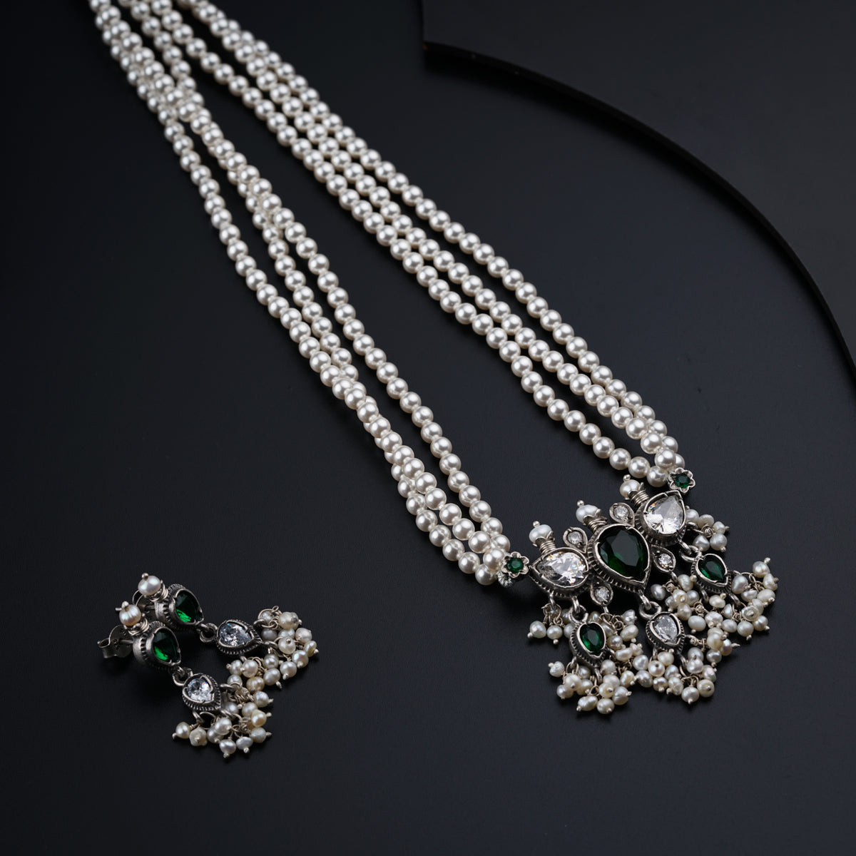Tanmani Set with High Quality Pearls