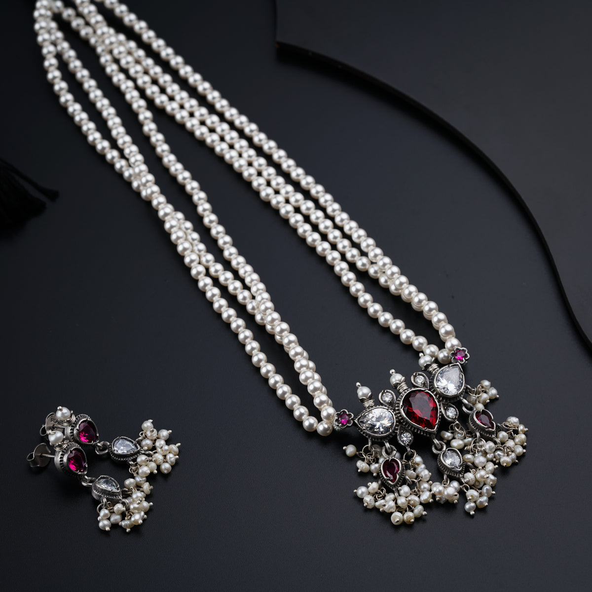Tanmani Set with High Quality Pearls
